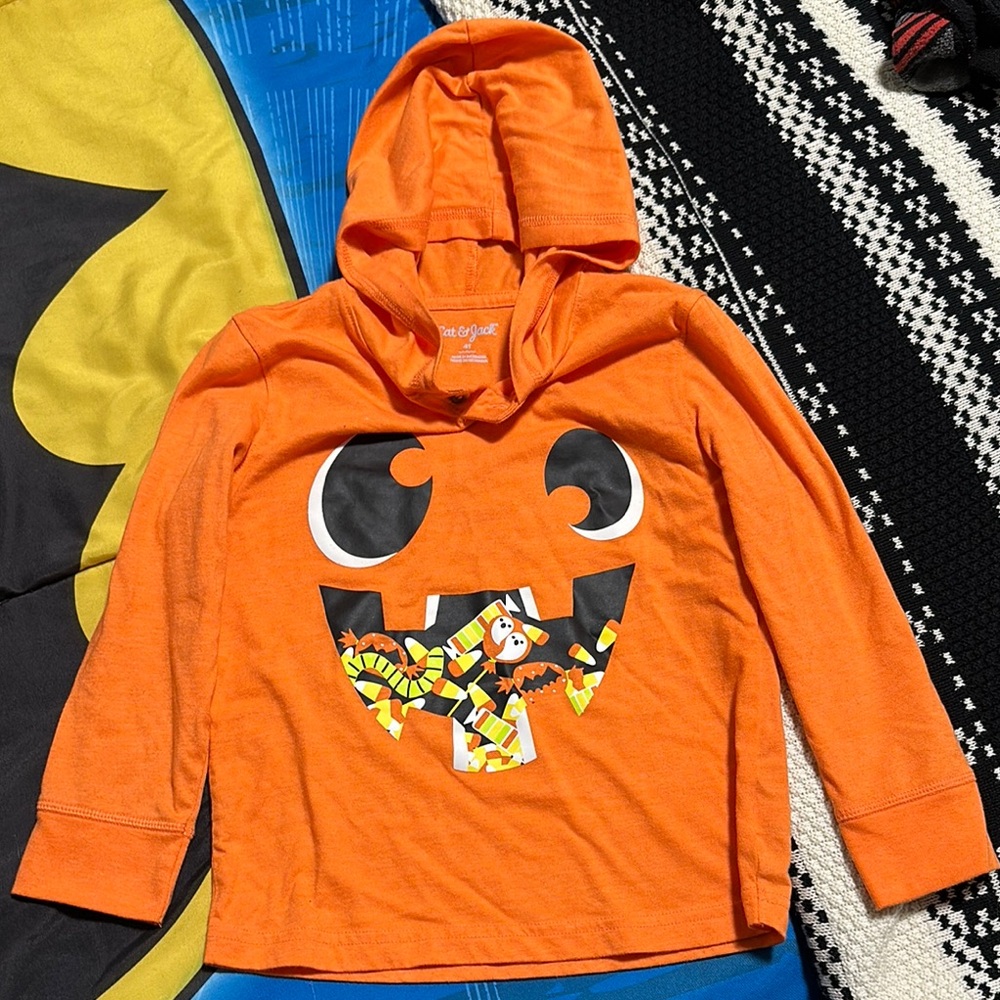 Cat & Jack Orange Graphic Sweatshirt